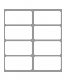 Self Adhesive Label 50mm X 100mm [White]